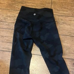 lululemon align camo leggings size 0, length 23”